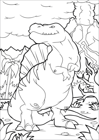 Spinosaurus Dino Coloring Page